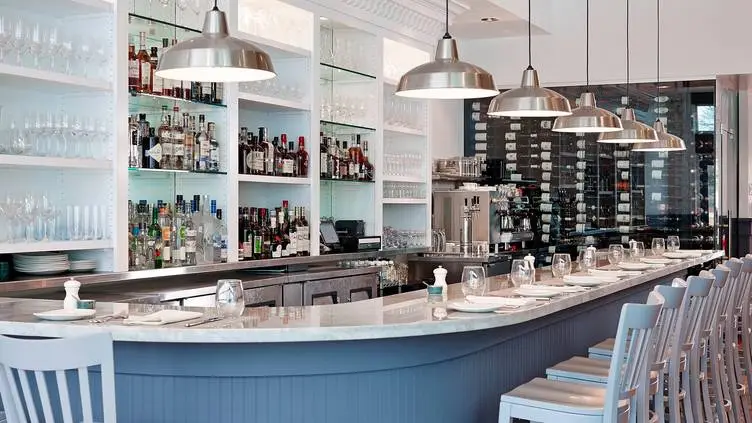 Bar seating inside Gemma