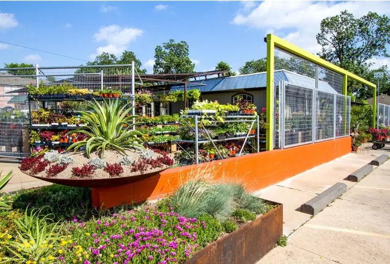 Redenta’s Garden shop on a sunny day