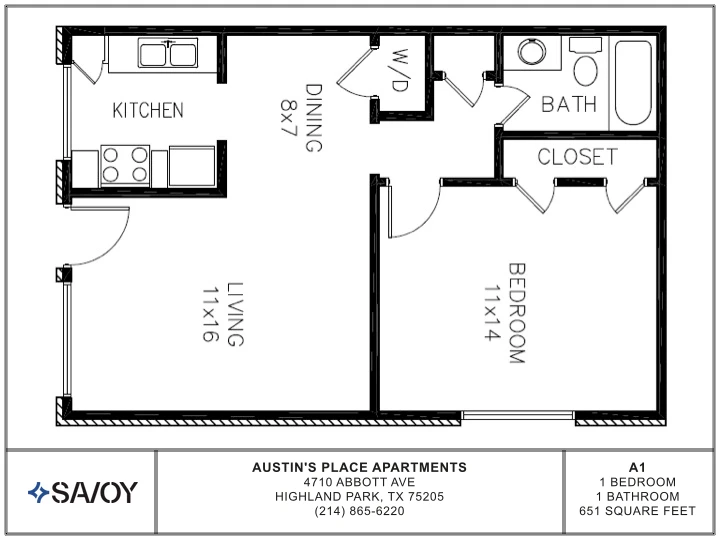 A1 floor plan