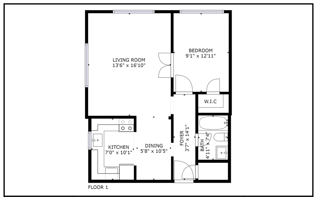 A1 floor plan