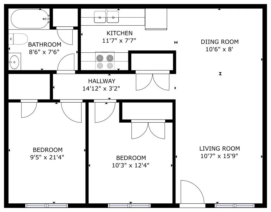 B2 floor plan